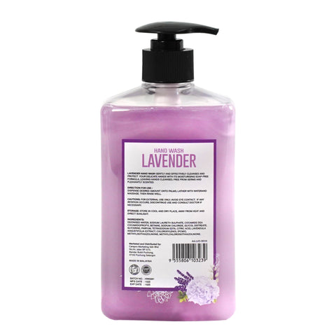 AA Antibacterial Hand Wash 500mL Lavender