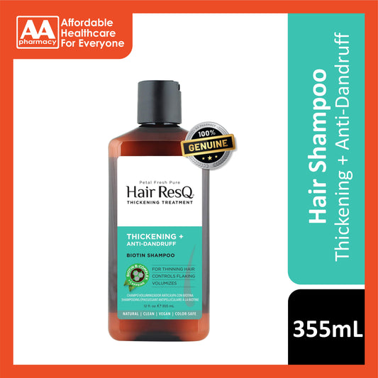 Petal Fresh Pure Hair ResQ Thickening + Anti-Dandruff Biotin Shampoo 355mL