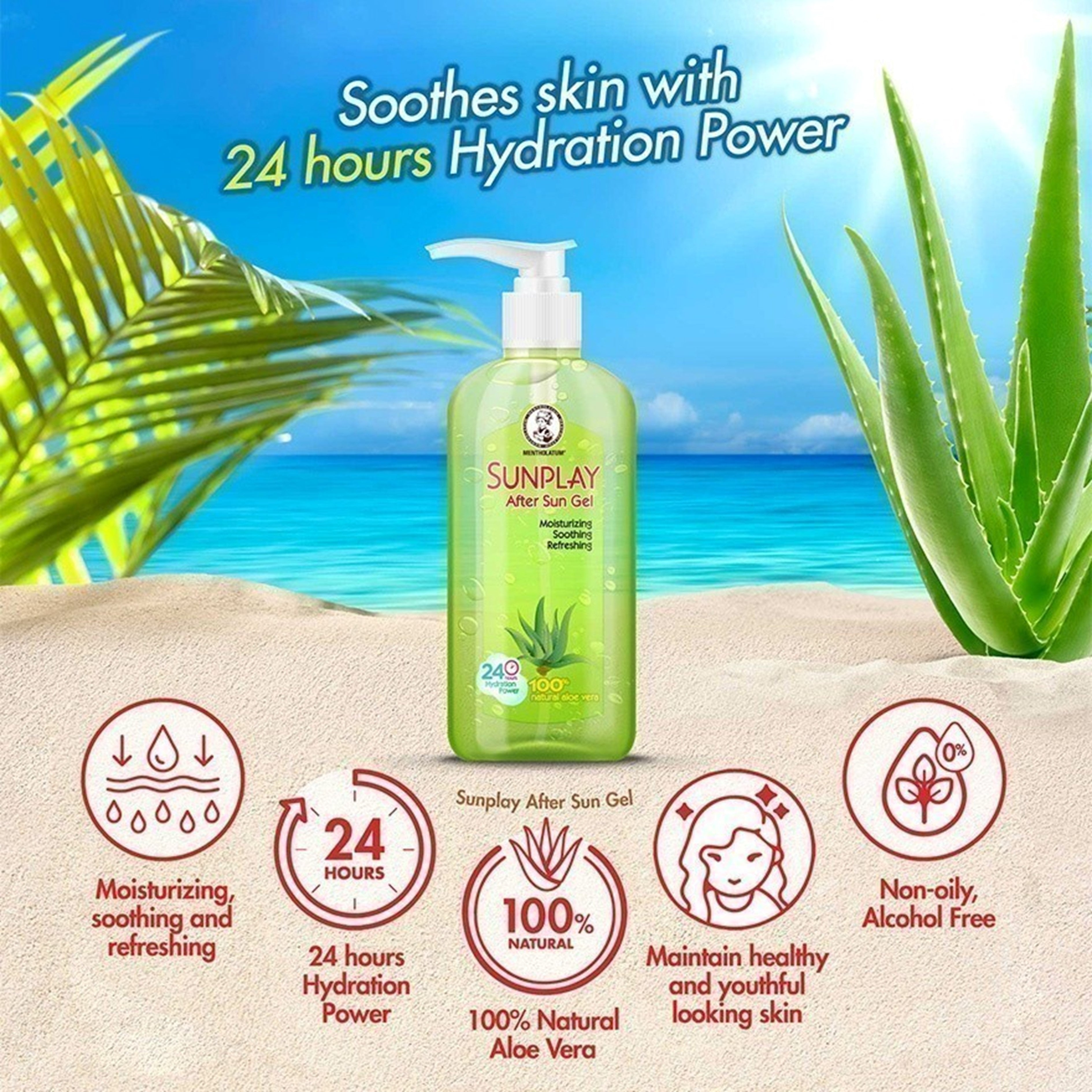 Sunplay After Sun Gel (Natural Aloe Vera) 200g