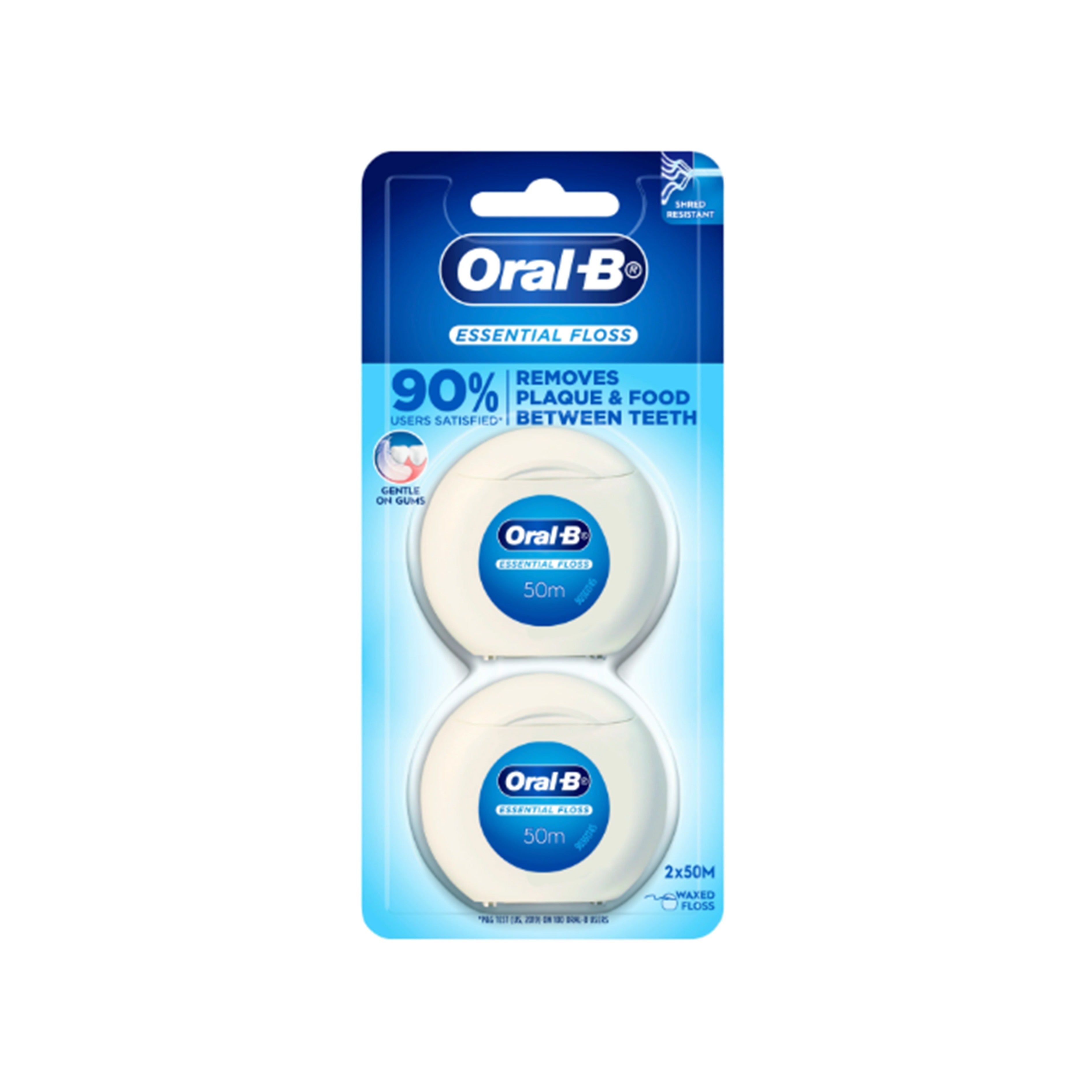 Oral-B Essential Waxed Floss 50m 2's