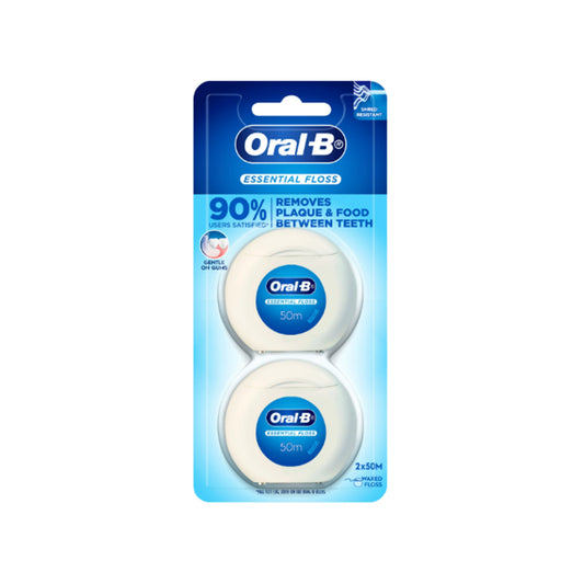 Oral-B Essential Waxed Floss 50m 2's