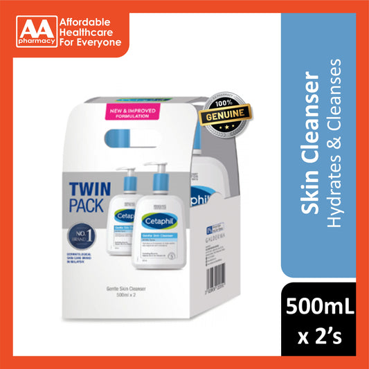 Cetaphil Gentle Skin Cleanser 500mLx2's