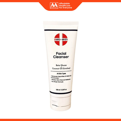 Beta-Skin Facial Cleanser (Beta Glucan + Coconut Oil Enriched) 100mL