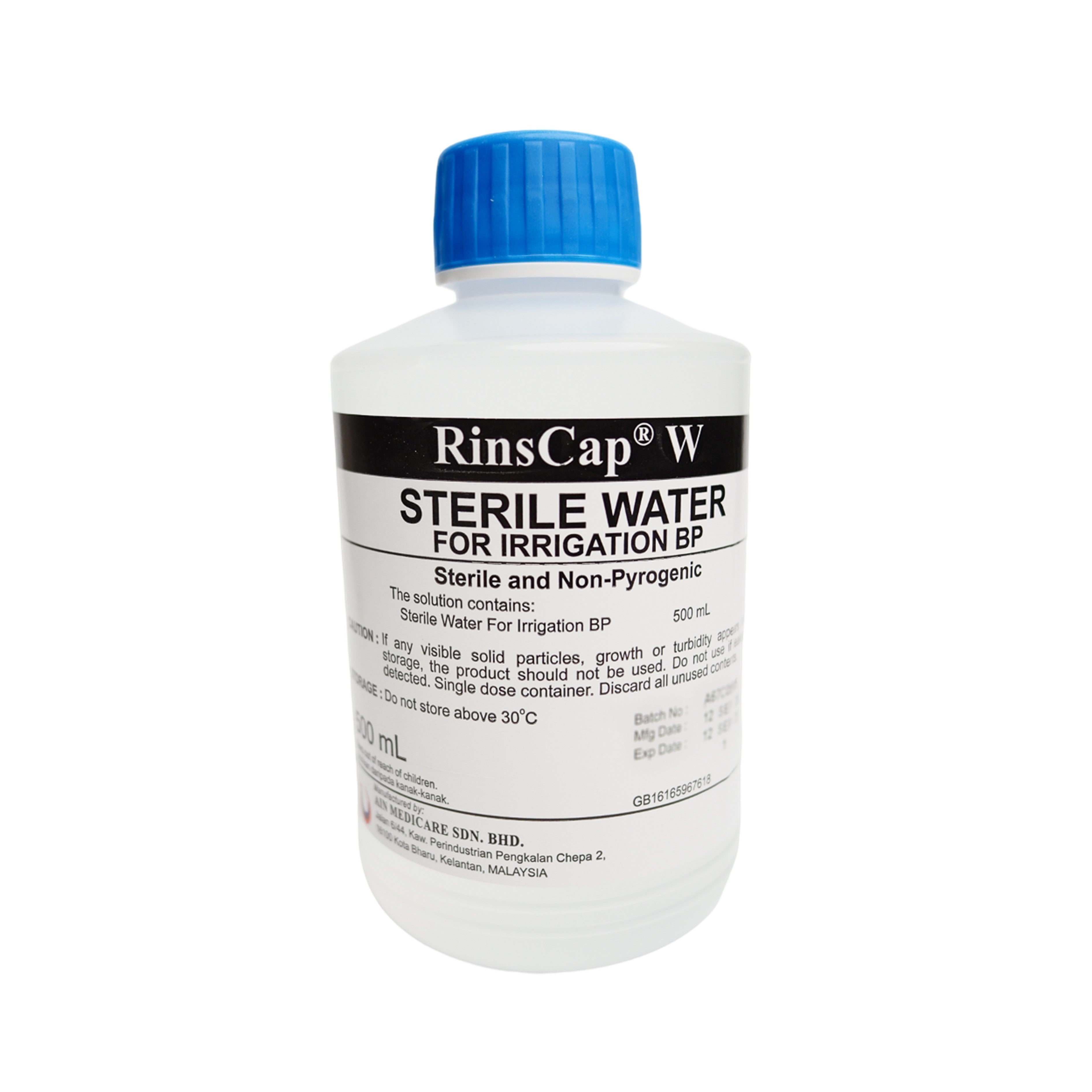 Rinscap W Sterile Water Irrigation Bp 500mL