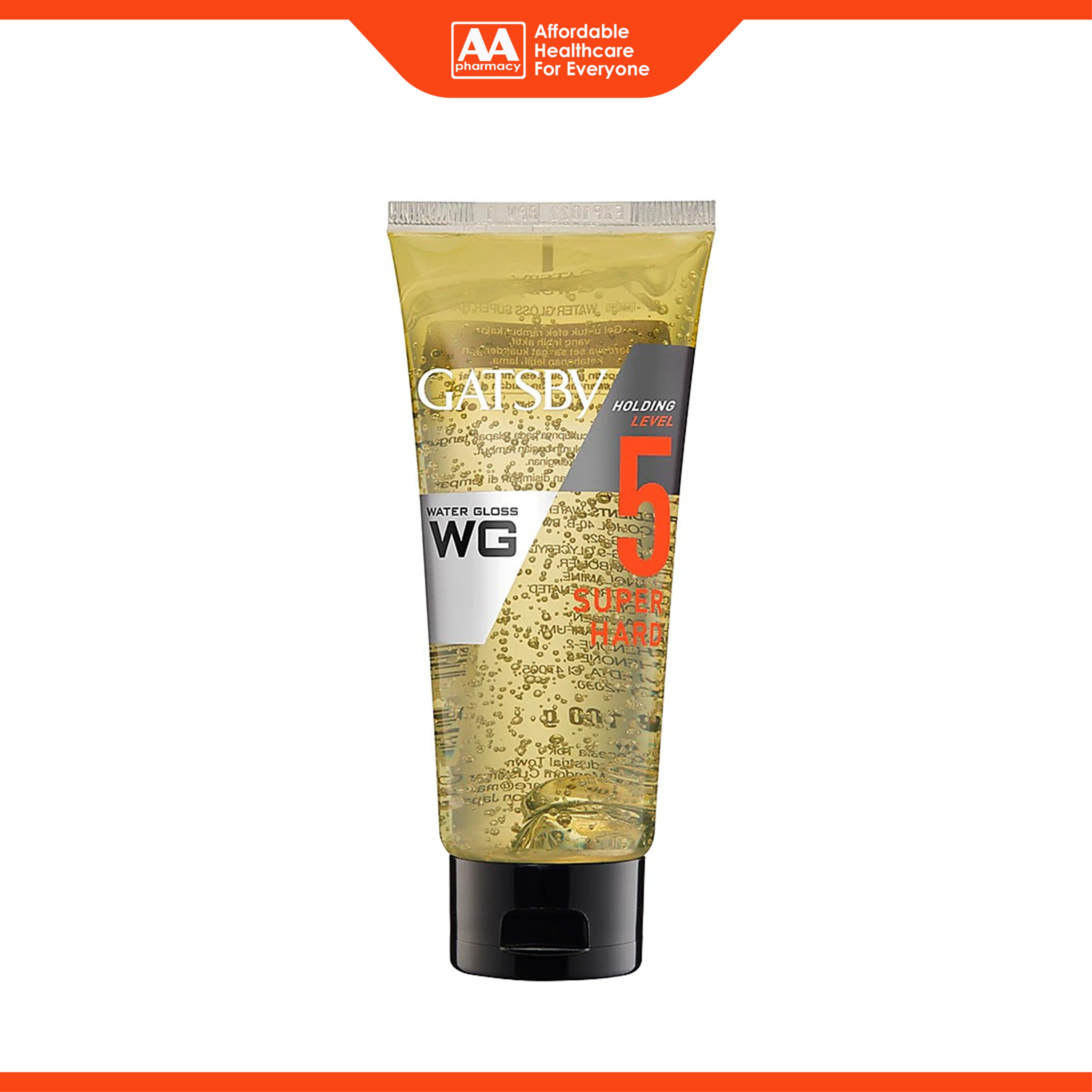 Gatsby Water Gloss Hair Gel (Super Hard, Holding Level 5) 170g