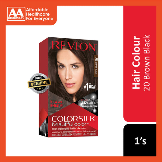Revlon ColorSilk Beautiful Color 20 Brown Black