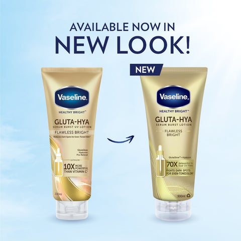 Vaseline Healthy Bright Gluta-Hya Serum Burst UV Lotion (Flawless Bright) 300mL