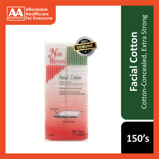 Pan-Mate Non Woven Facial Cotton 150's