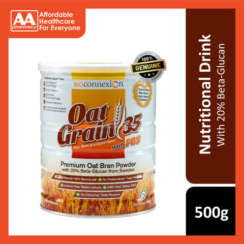 Bioconnexion Oat Grain 35 Premium Oat Bran Powder With FOS 500g
