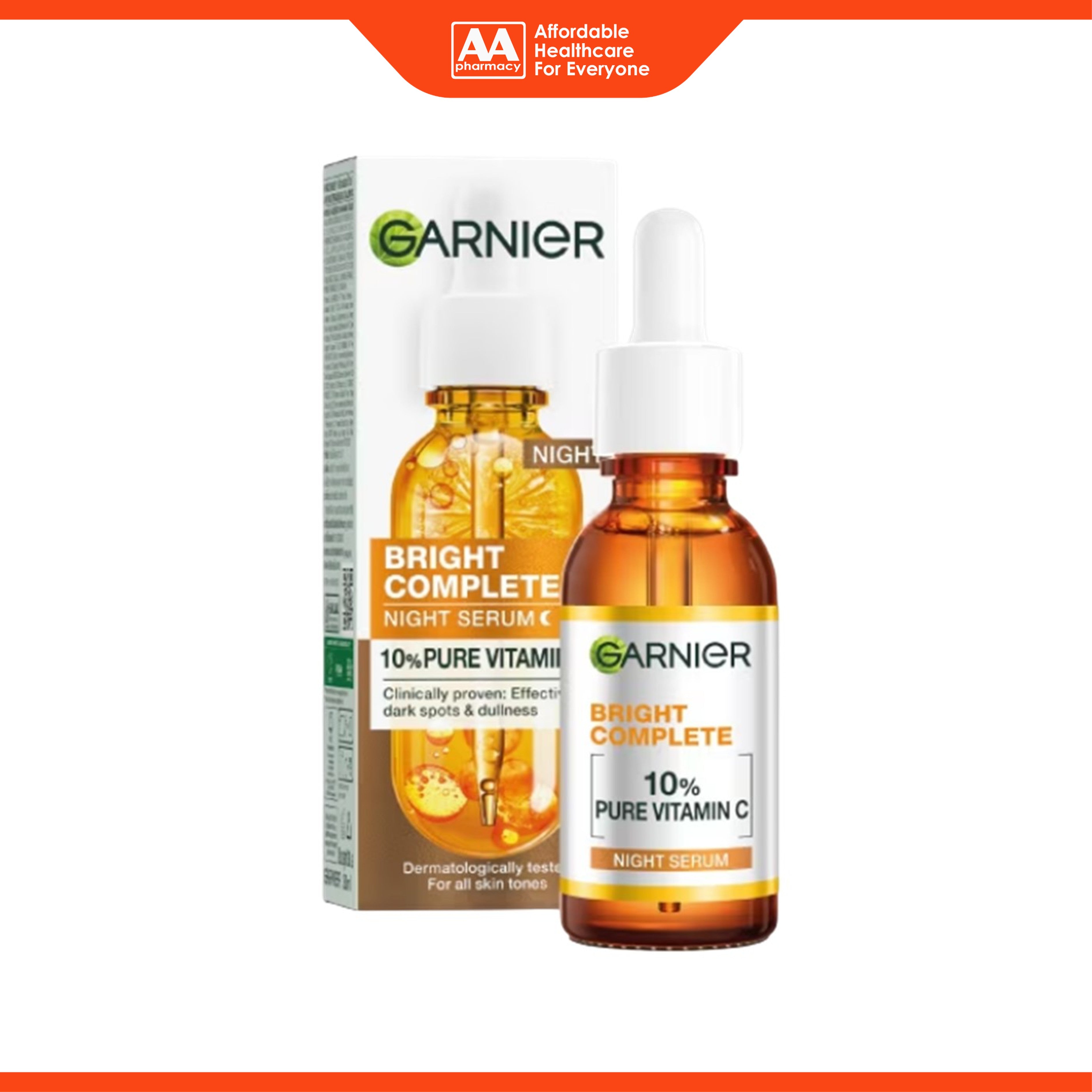 Garnier Bright Complete Night Serum 30mL