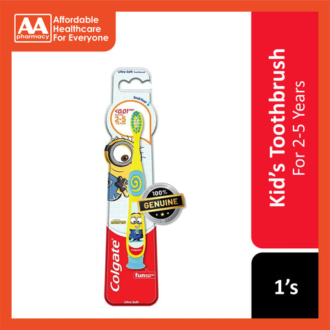 Colgate Minions (Ultra Soft, Small Head) Toothbrush 1's (For Children 2-5 Years)