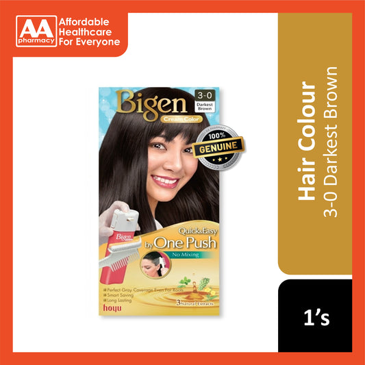 Bigen Cream Color 3-0 Darkest Brown