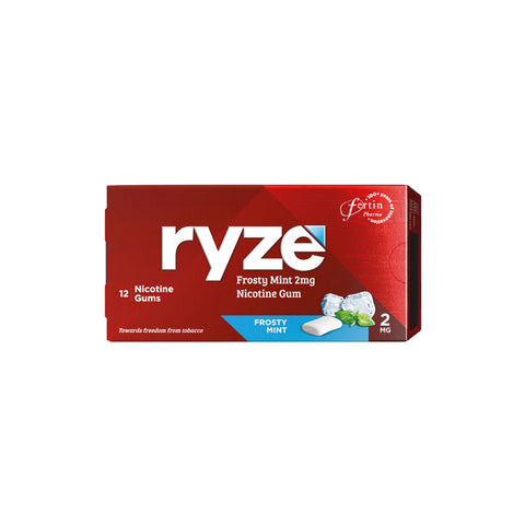Ryze Frosty Mint 2mg Nicotine Gum 12's