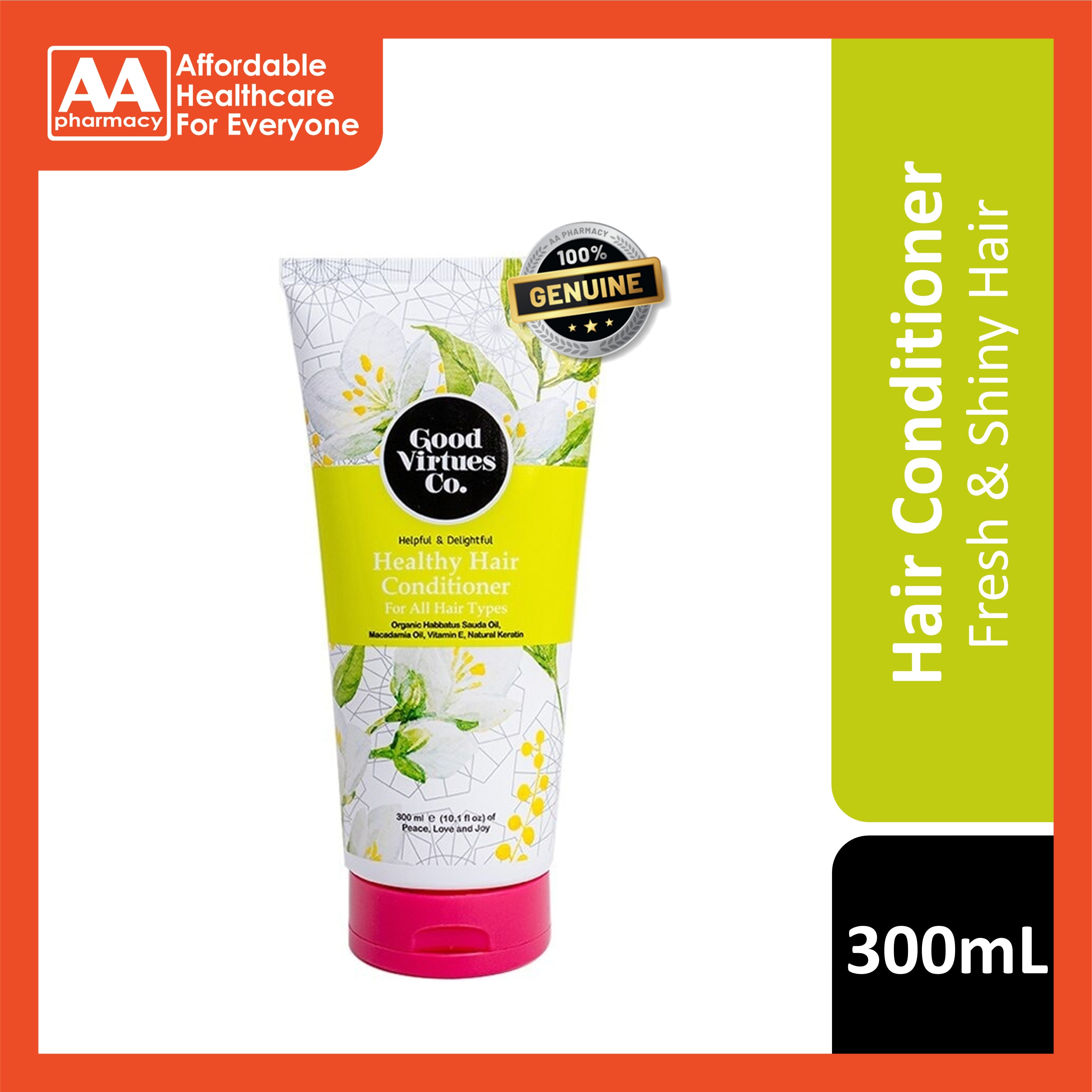 Good Virtues Co. Healthy Hair Conditioner for All Hair Types 300mL