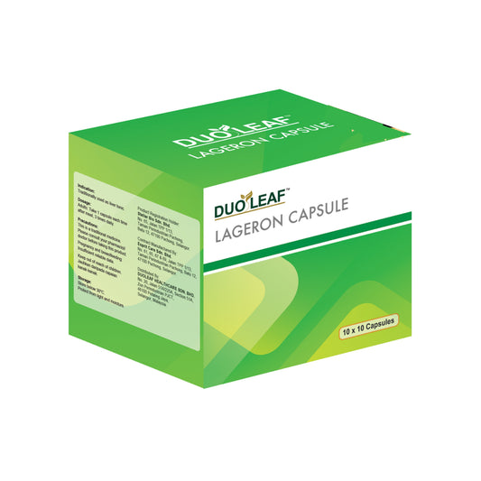 Duoleaf Lageron 200mg Vegecapsule 10x10's