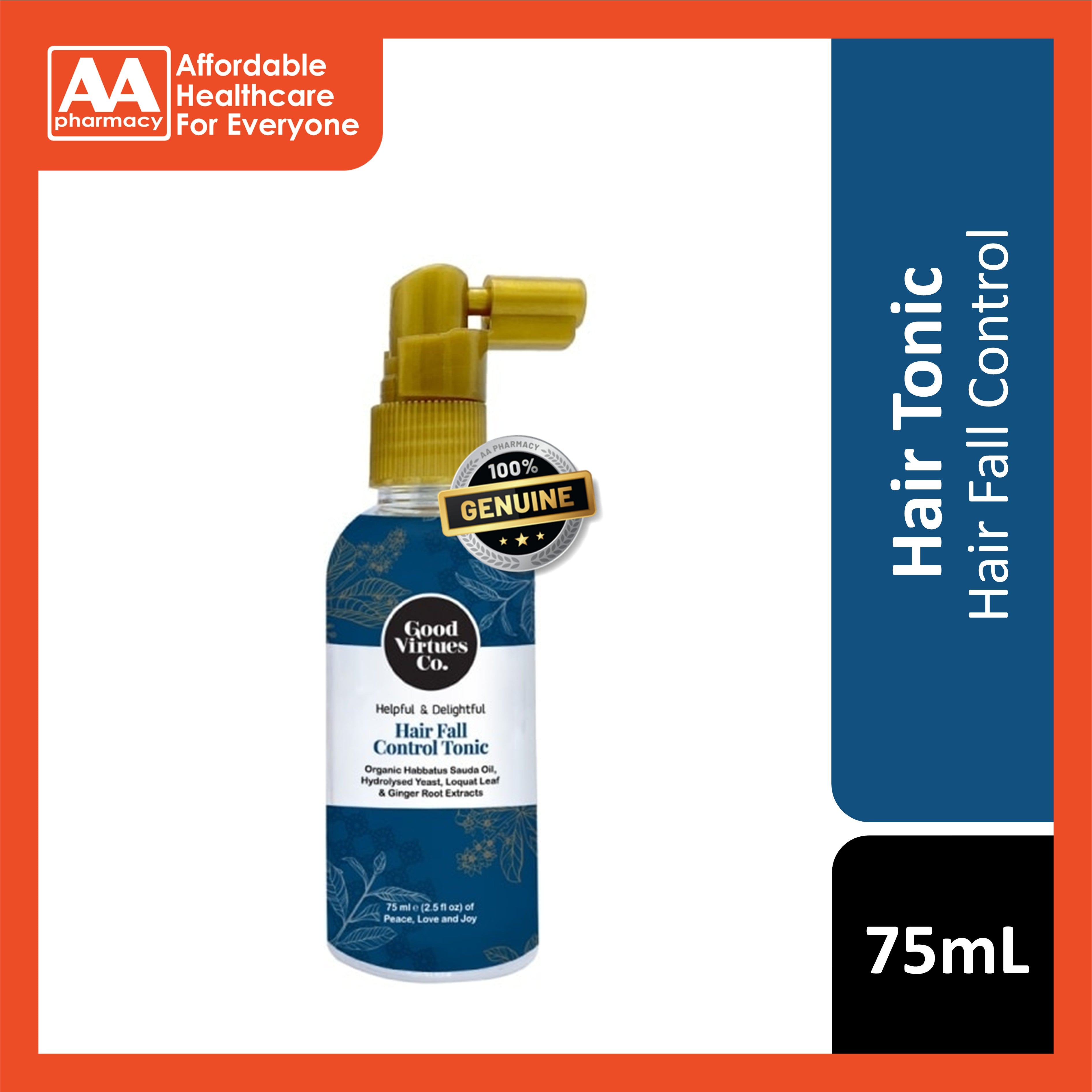 Good Virtues Co. Hair Fall Control Tonic 75mL