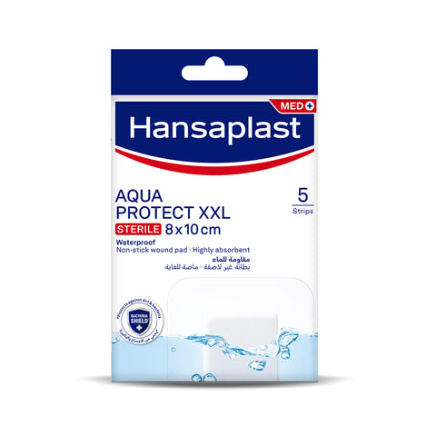 Hansaplast Aqua Protect Sterile XXL Plaster 8cmx10cm 5's