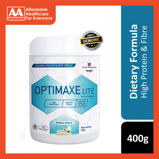 Optimaxe Lite Complete Balanced Nutrition 400g (Vanilla Flavour)