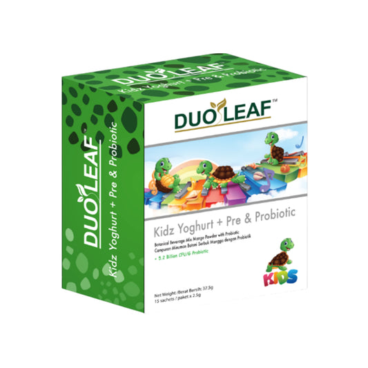 Duoleaf Kidz Yoghurt + Pre and Probiotic Sachet 15's