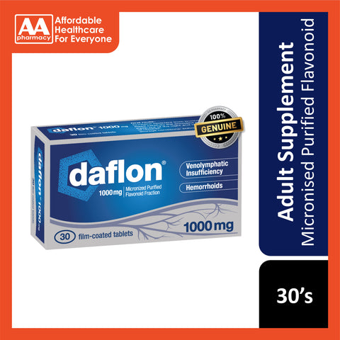 Daflon 1000mg Tablet 30's [New Packaging]