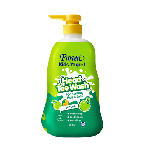 Pureen Kids Yogurt Head To Toe Wash 750mL - Apple