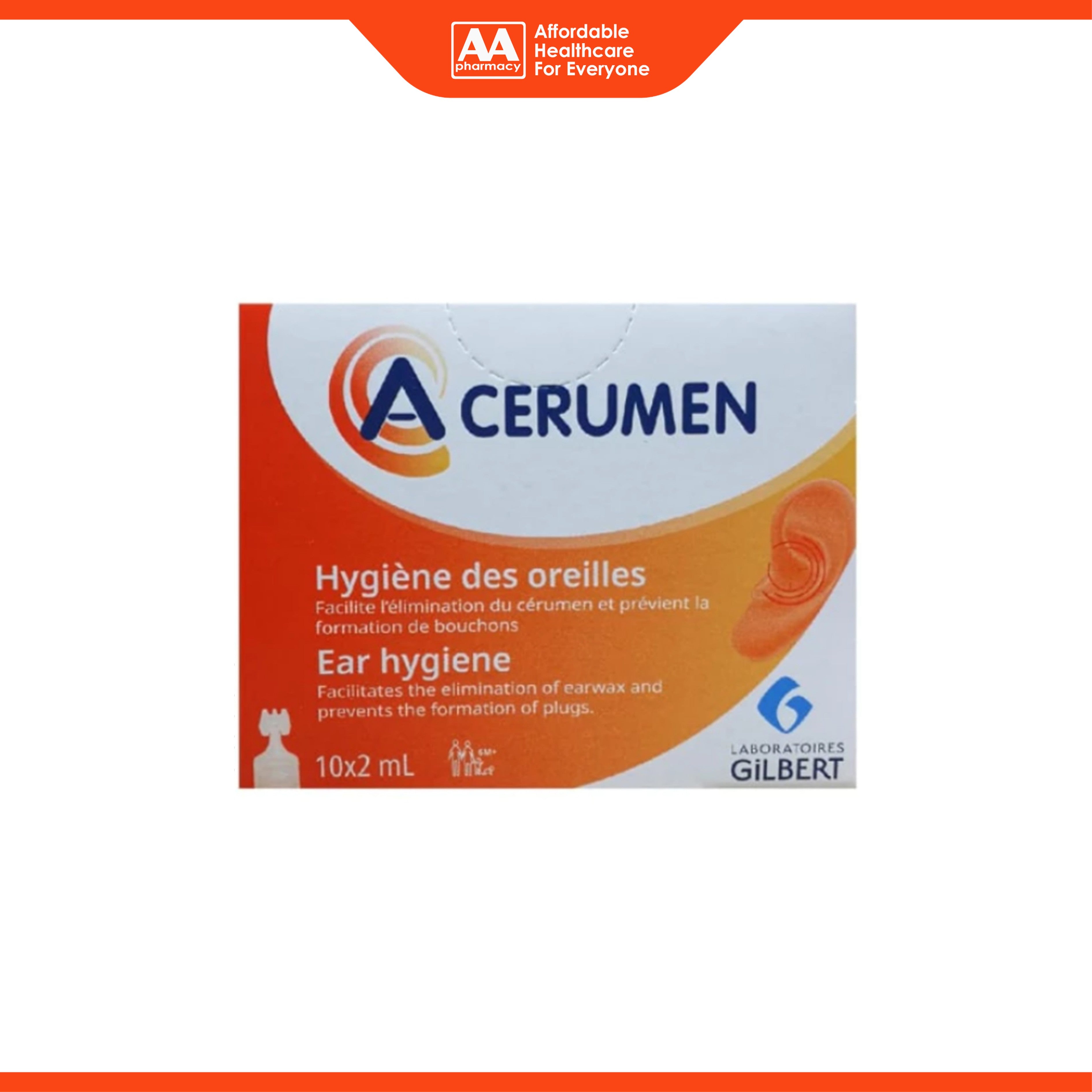 A-Cerumen Ear Hygiene Solution Unidose 2mLx10's