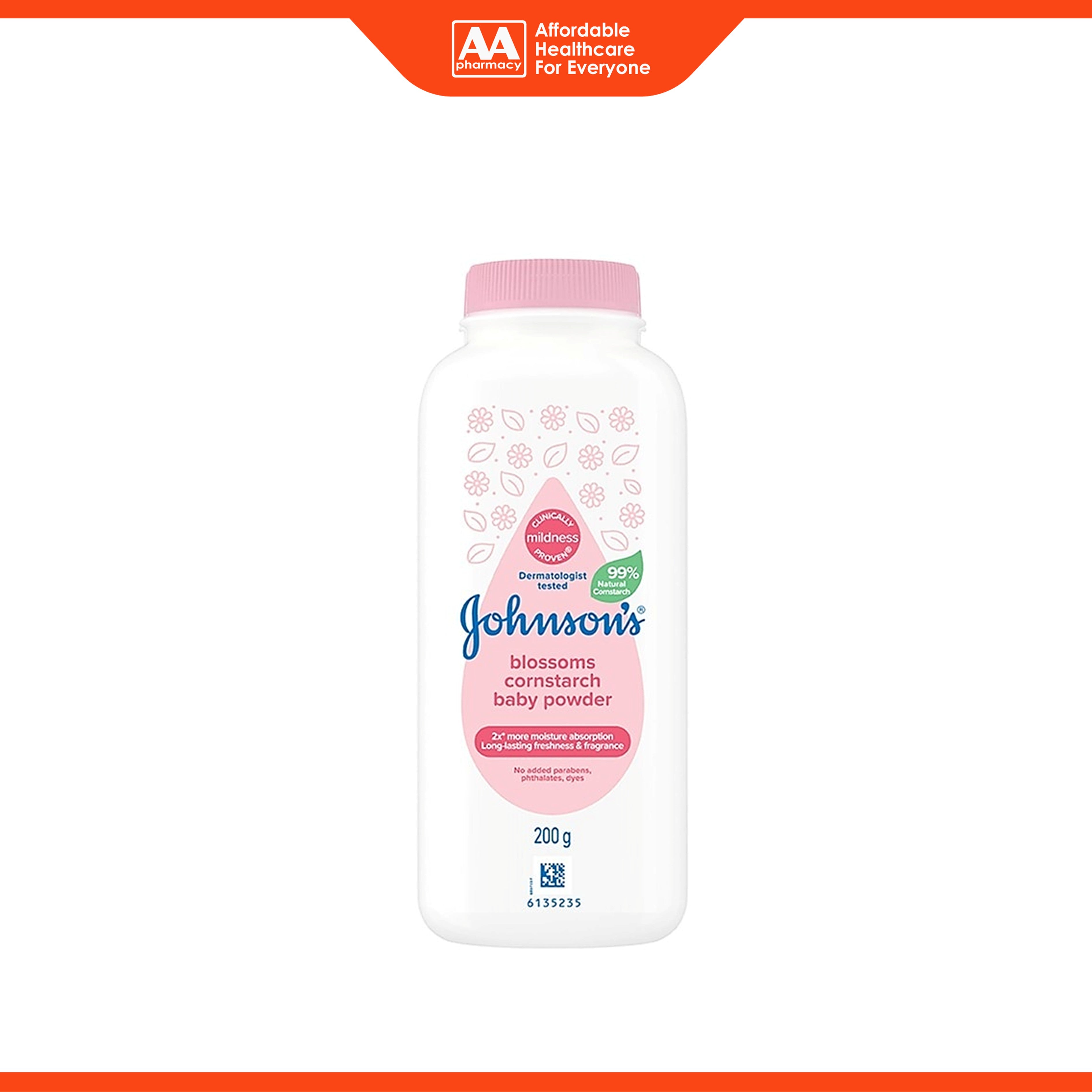 Johnson's Cornstarch Baby Powder Blossoms (200g)