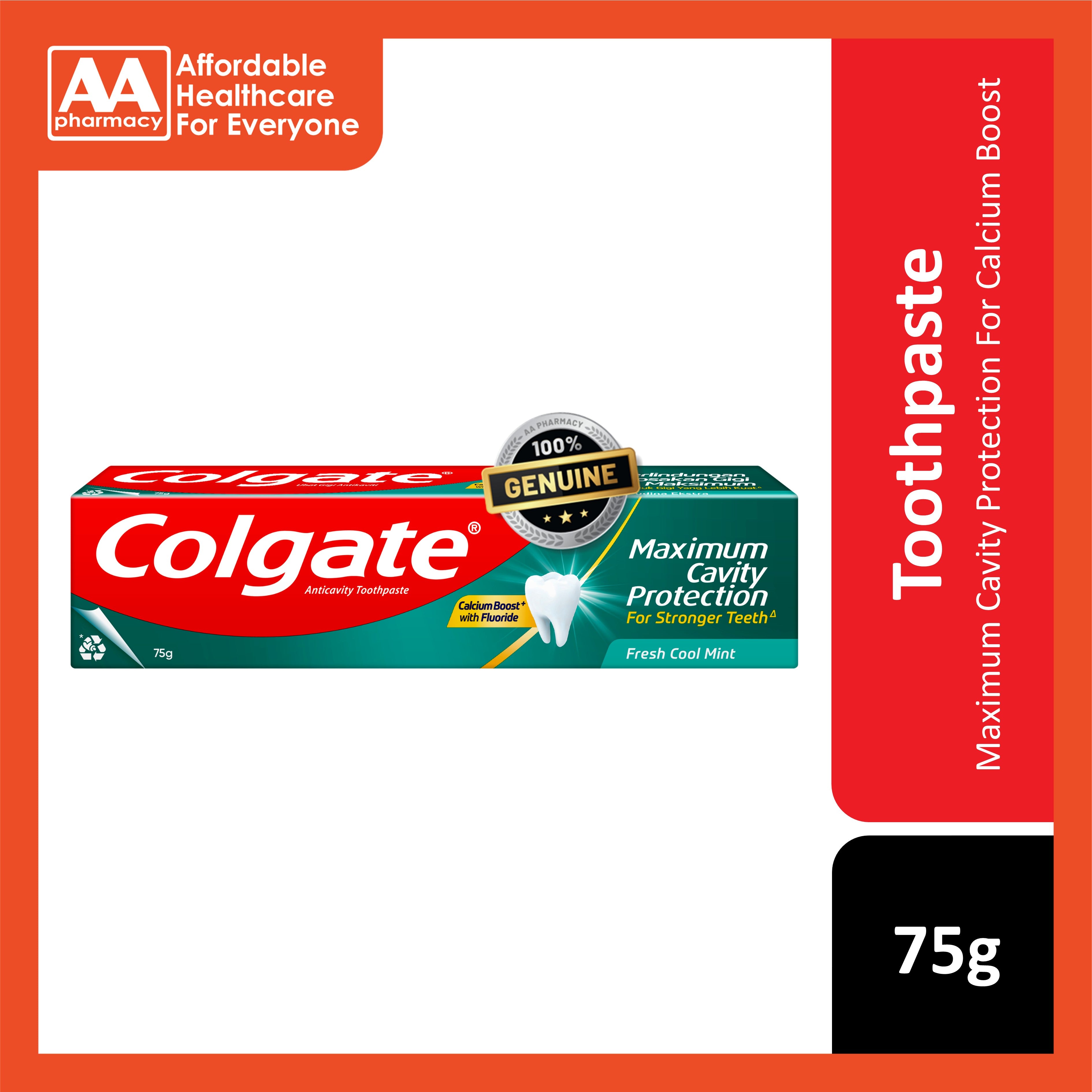 Colgate Maximum Cavity Protection (Fresh Cool Mint) Toothpaste 75g