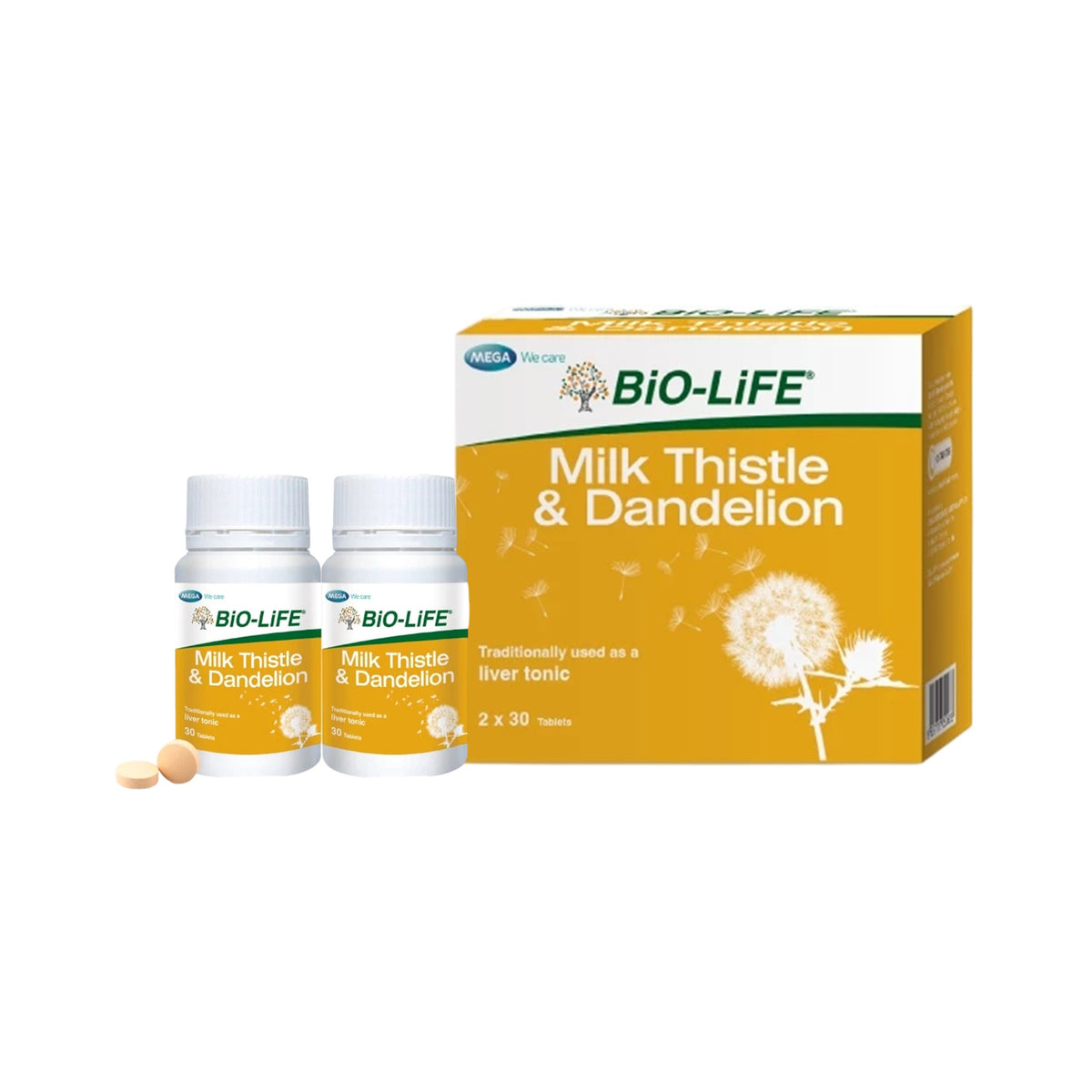 BiO-LiFE Milk Thistle and Dandelion Tablet (2 x 30's)