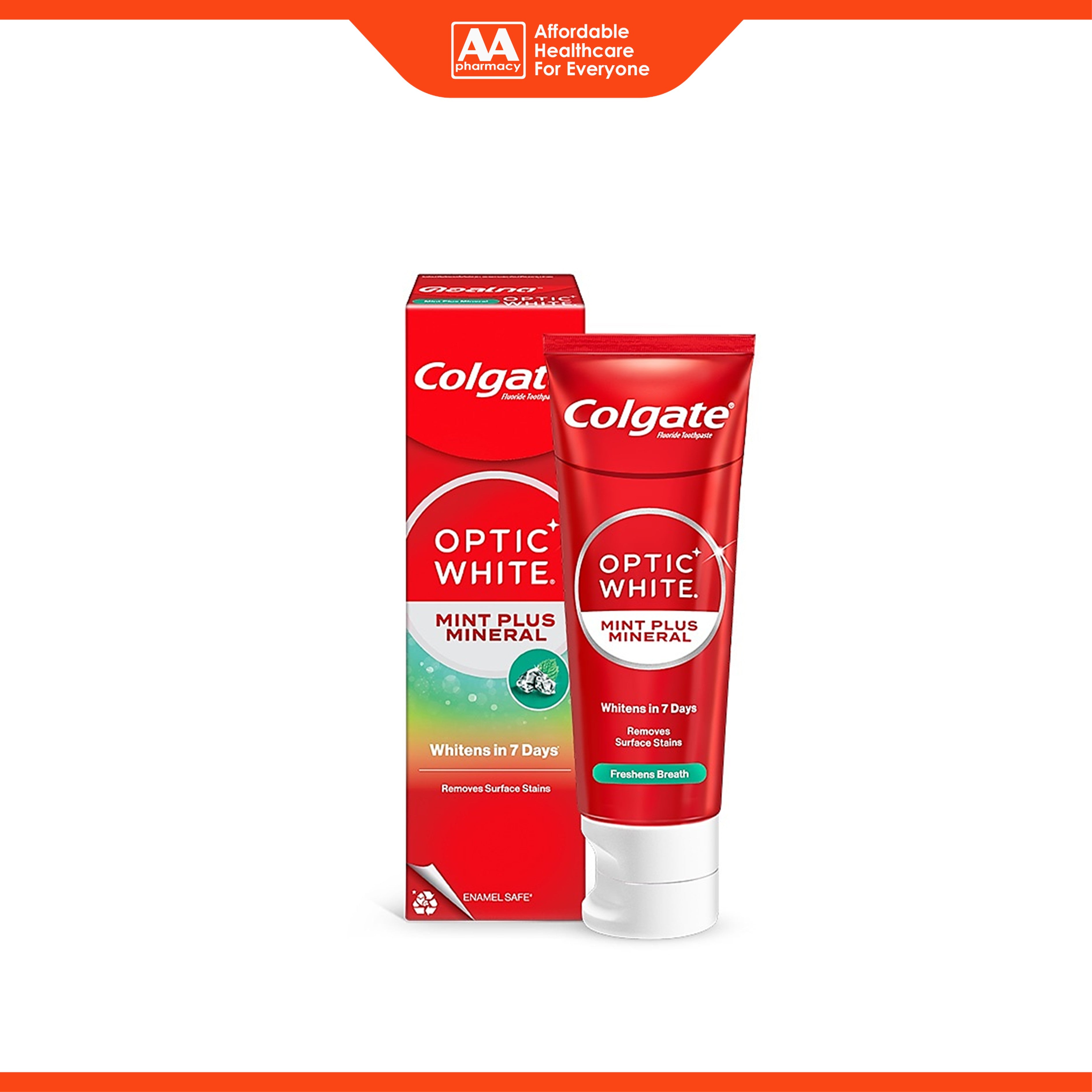Colgate Toothpaste - Optic White Mint Plus Mineral (100g)