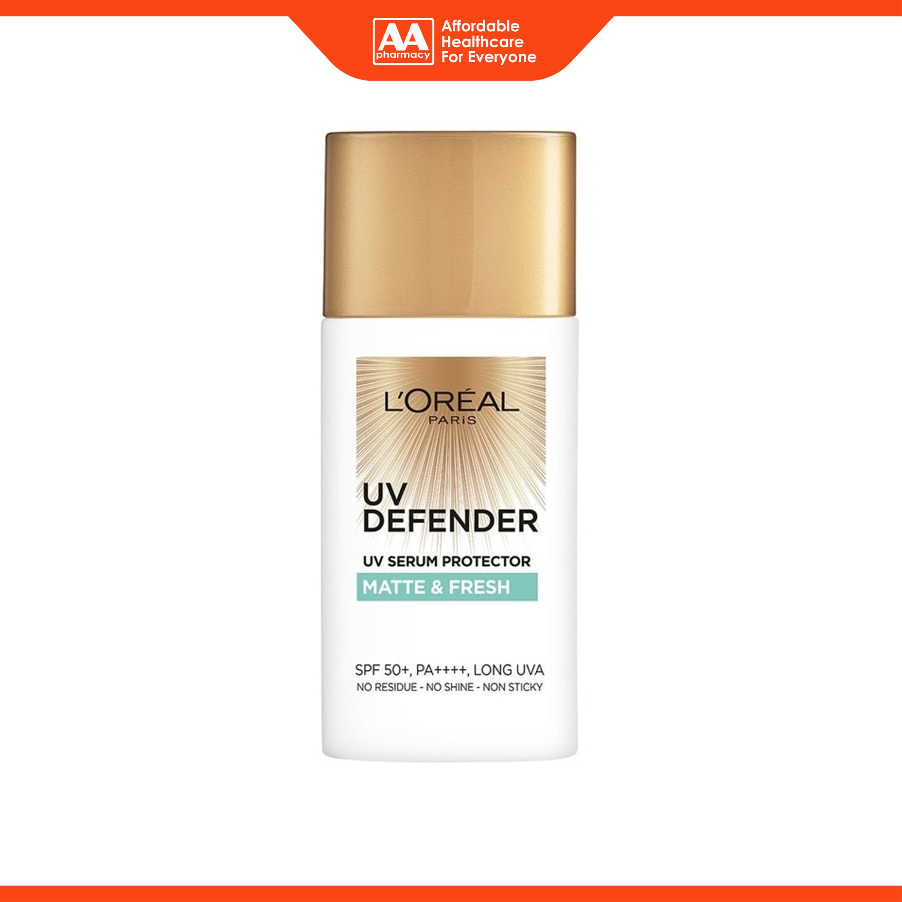L'Oréal Paris UV Defender UV Serum Protector SPF 50+ PA++++ (50ml) - Matte and Fresh with Airlicium™