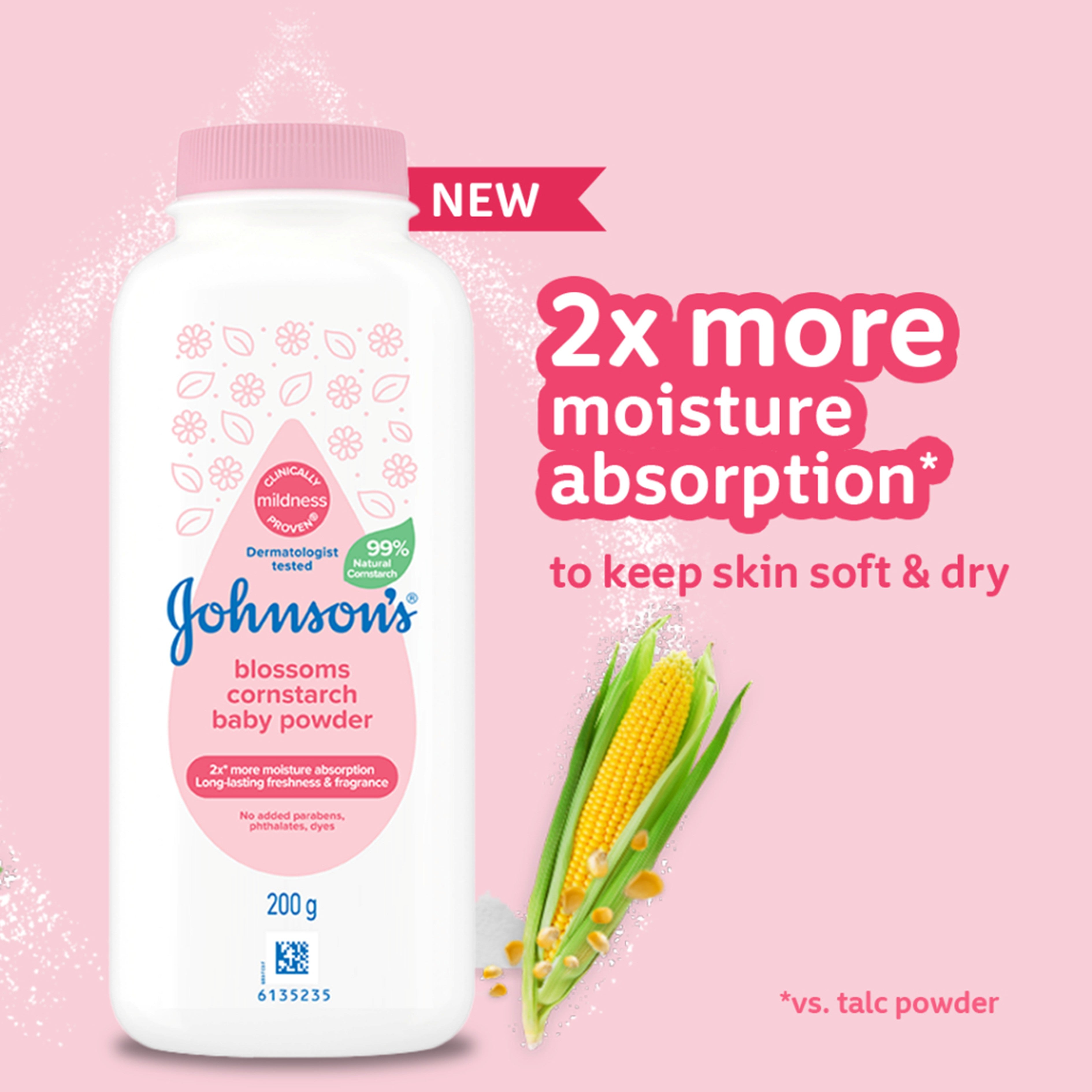 Johnson's Cornstarch Baby Powder Blossoms (200g)
