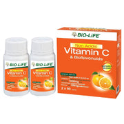 BiO-LiFE Non Acidic Vitamin C and Bioflavonoids Tablet (2 x 90's)