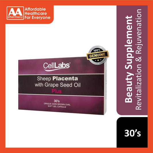 CellLabs Sheep Placenta with Grape Seed Oil Plus Softgel Capsule 30's