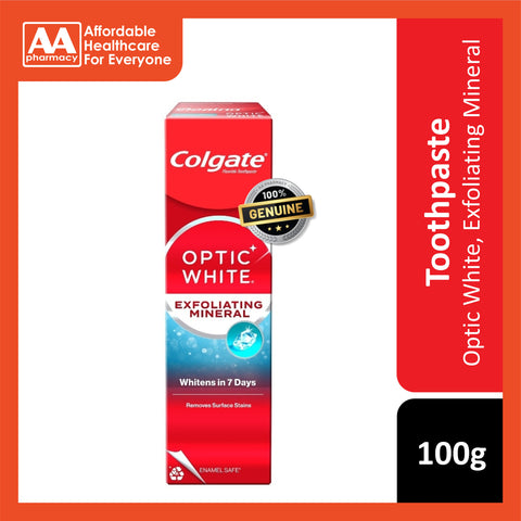 Colgate Toothpaste (Optic White Exfoliating Mineral) 100g