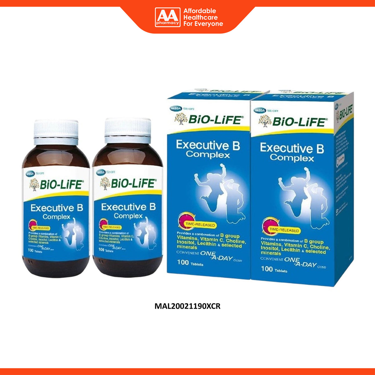 BiO-LiFE Executive B Complex Tablet (2 x 100's)