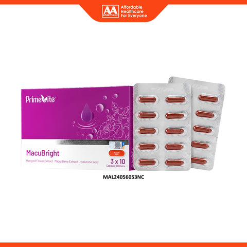 PrimeVite MacuBright Capsule 3x10's