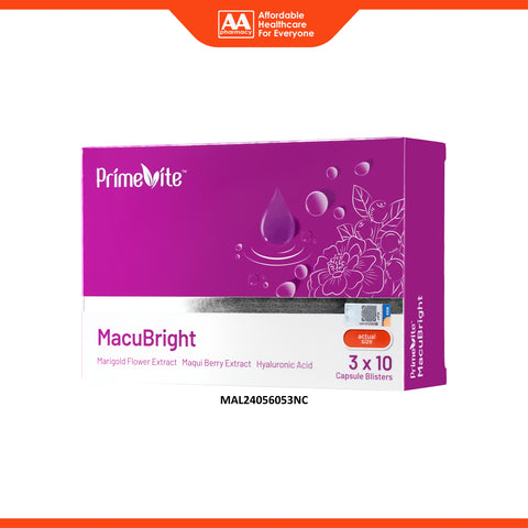 PrimeVite MacuBright Capsule 3x10's
