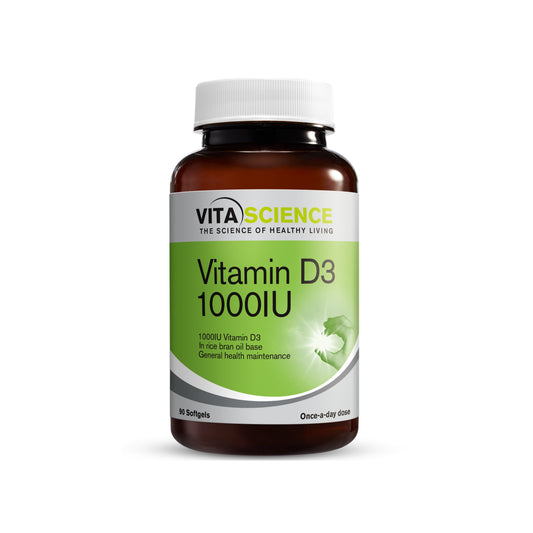 VitaScience Vitamin D3 1000 IU Softgel 90's