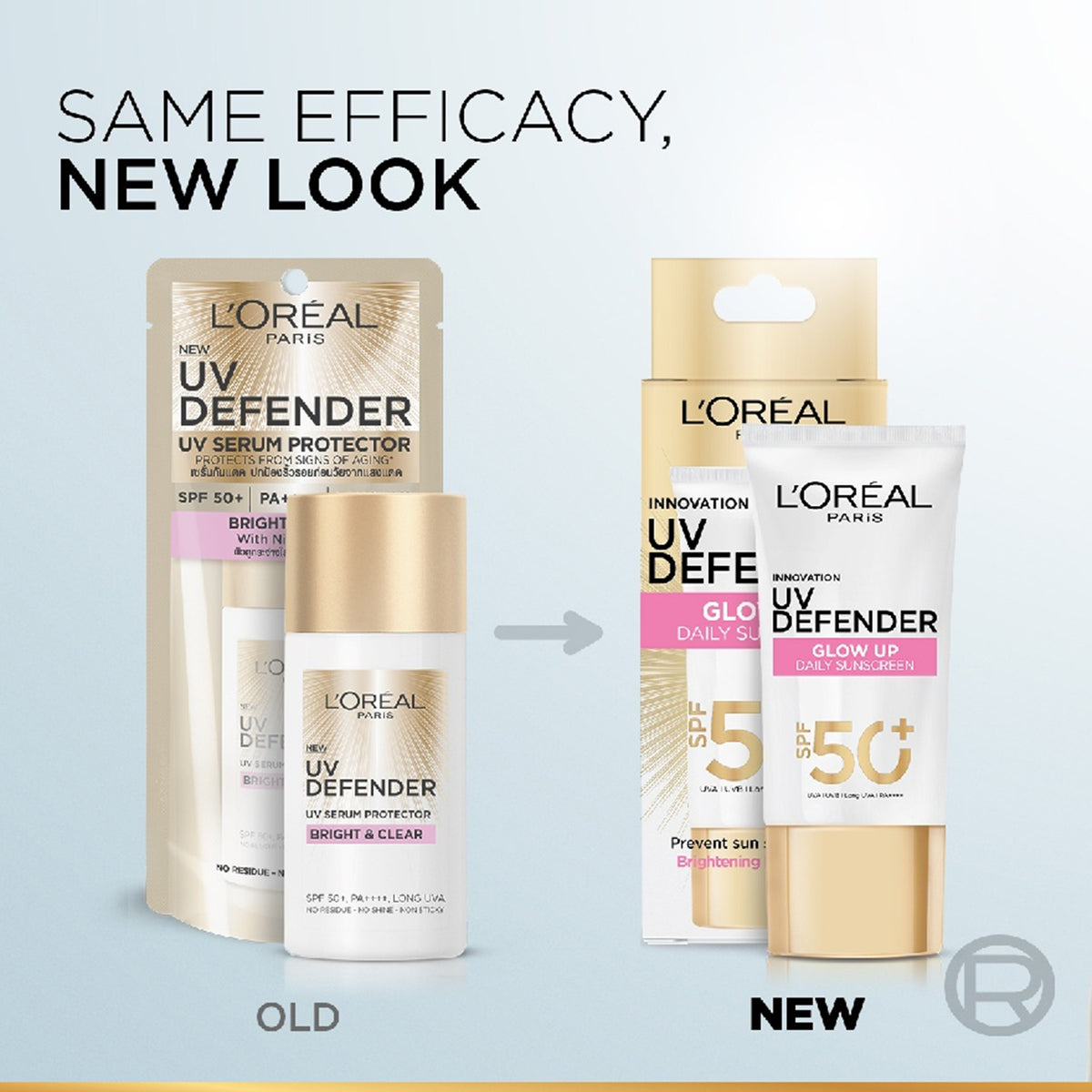 L'Oréal Paris UV Defender Glow Up Daily Sunscreen SPF 50+ PA++++ (50ml) - with Brightening Niacinamide