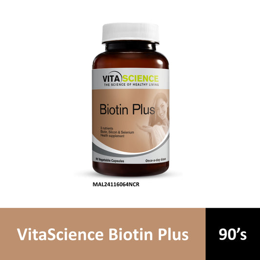 VitaScience Biotin Plus (Biotin, Silicon, Selenium) Vegecapsule 90's