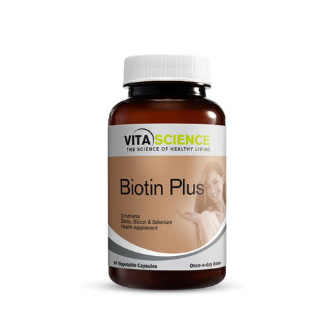 VitaScience Biotin Plus (Biotin, Silicon, Selenium) Vegecapsule 90's