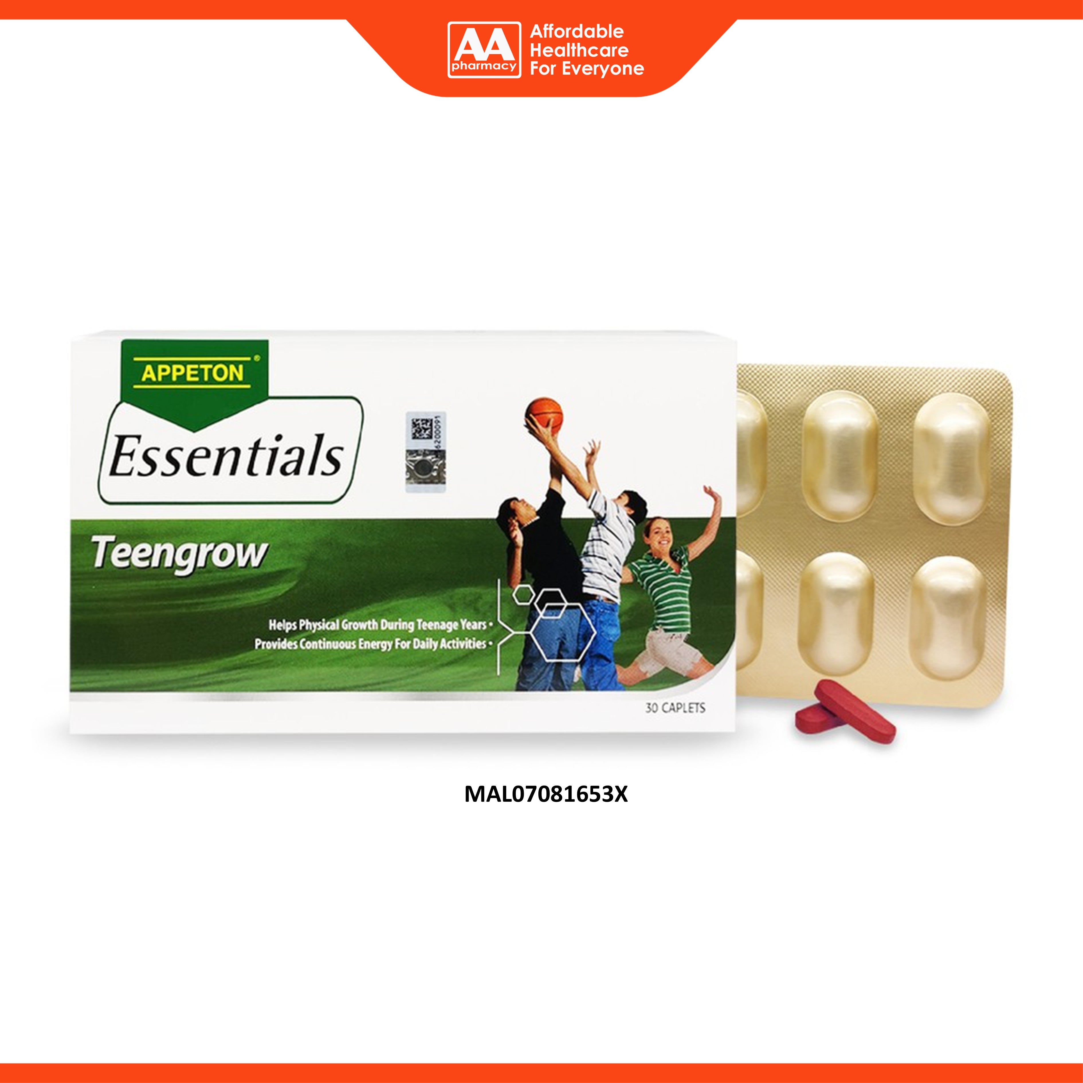 Appeton Essentials Teengrow Caplet 30's