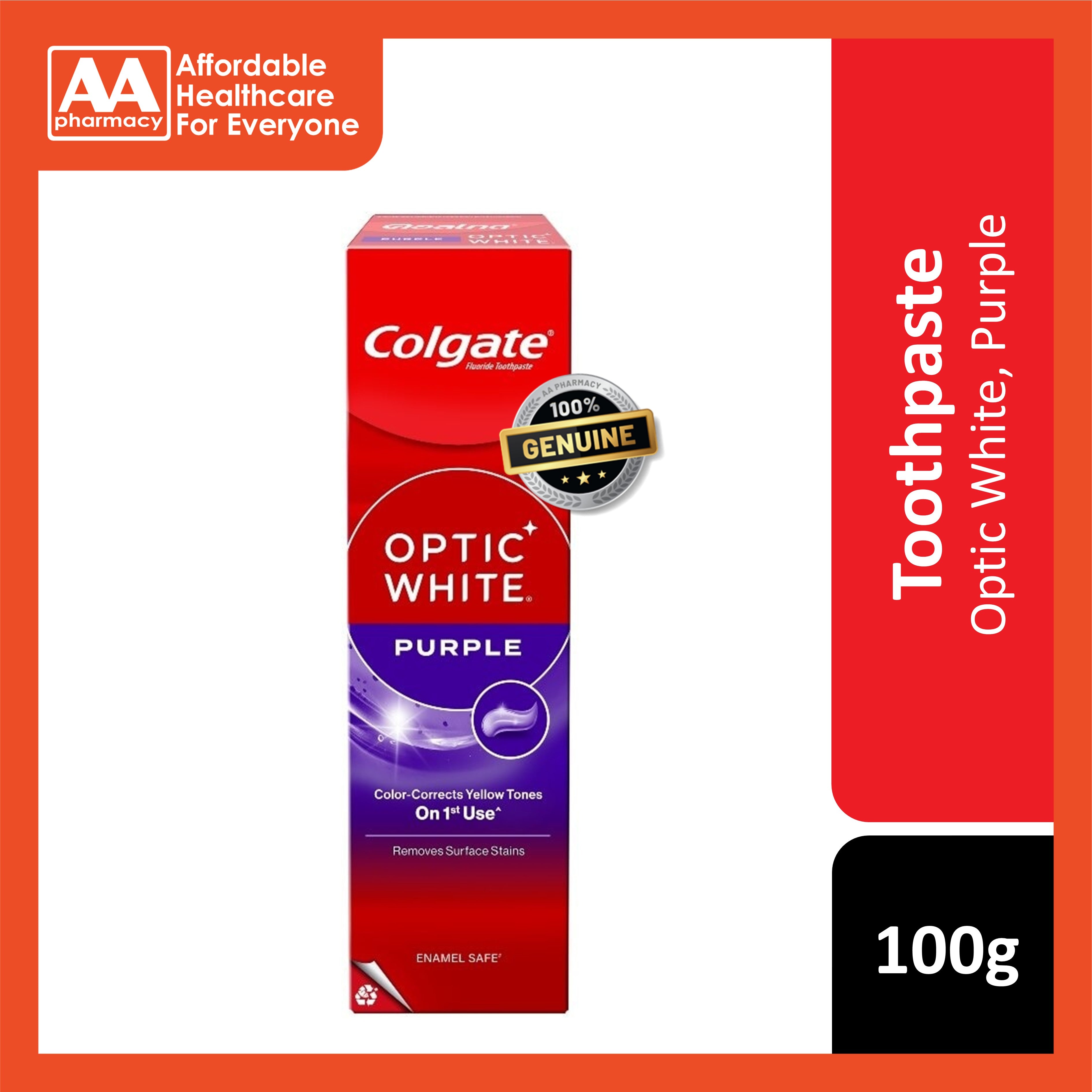Colgate Toothpaste (Optic White Purple) 100g