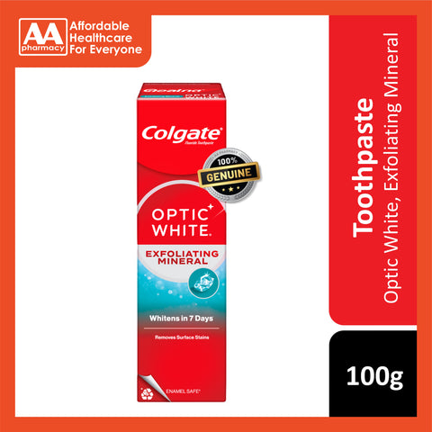 Colgate Toothpaste (Optic White Exfoliating Mineral) 100g