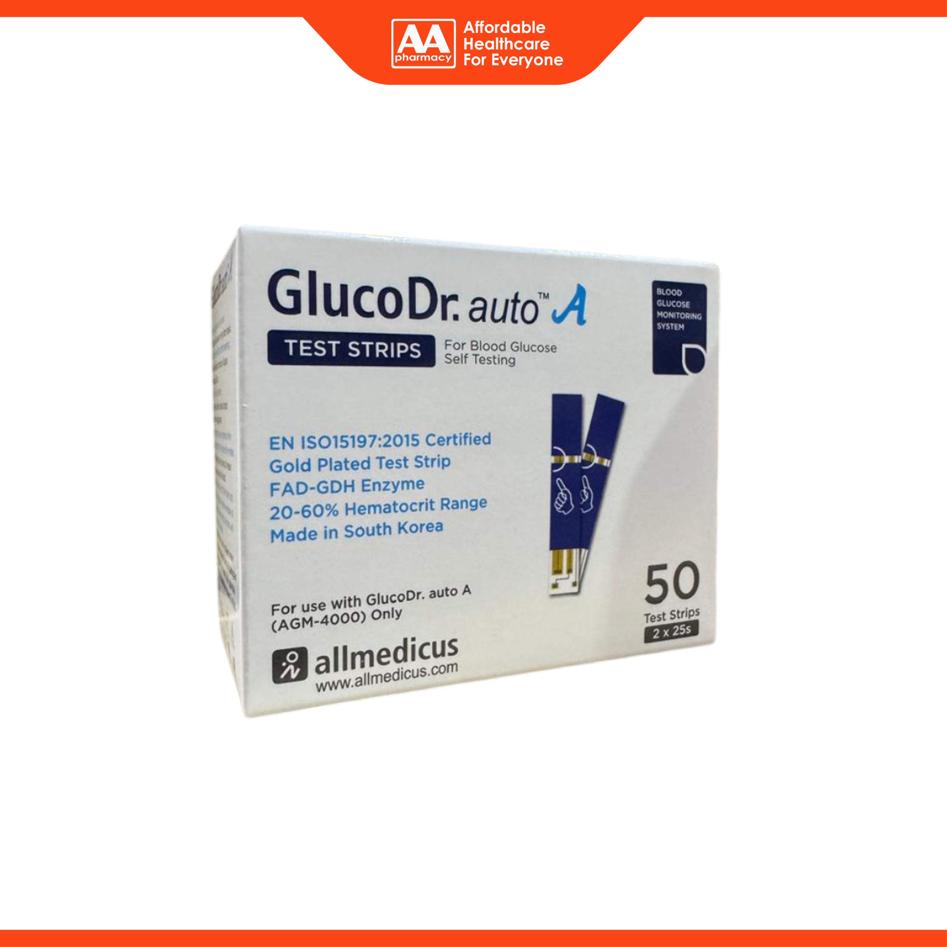 Gluco Dr.Auto A Blood Glucose Test Strips 2x25’s