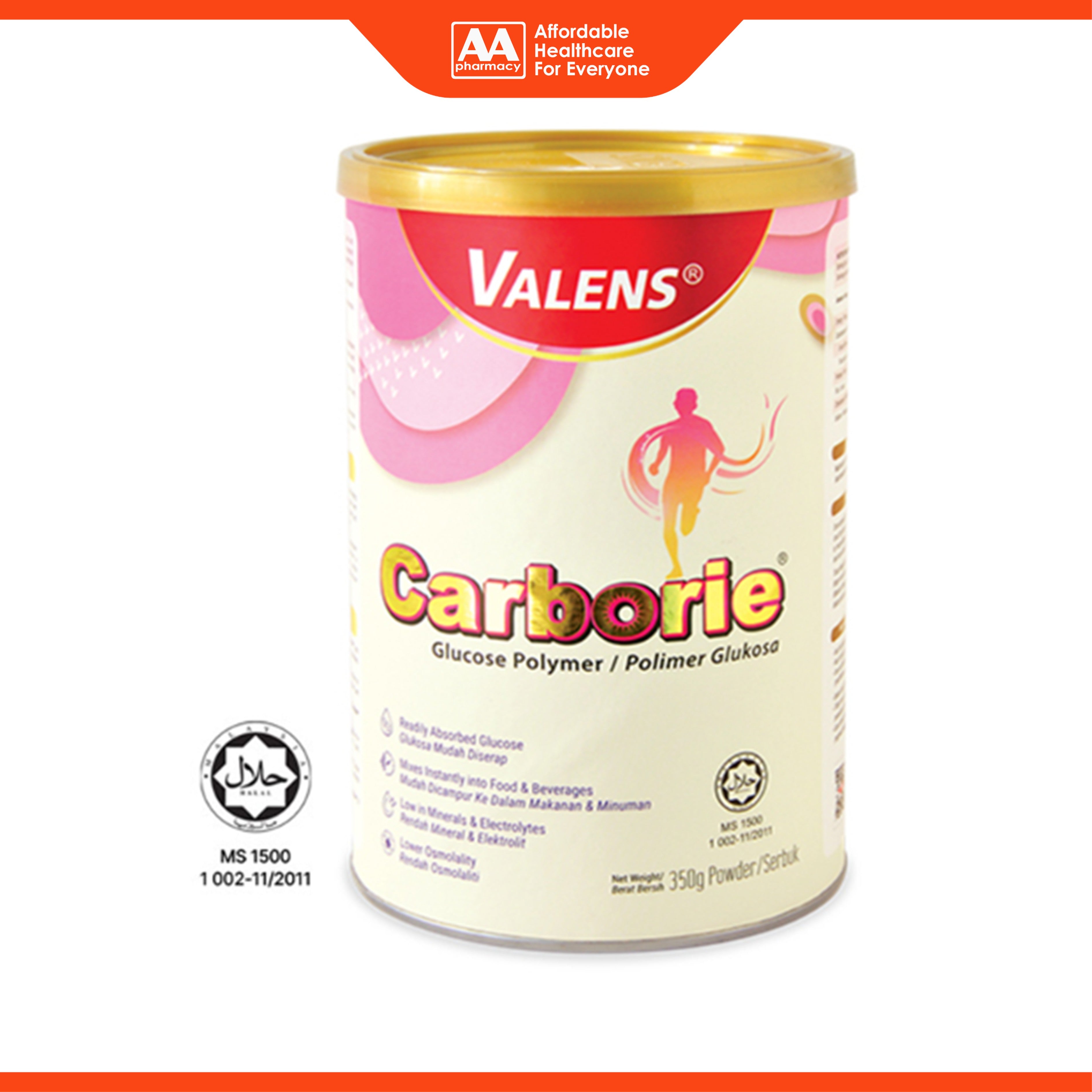 Valens Carborie Glucose Polymer (350g) - Readily Absorbed Glucose