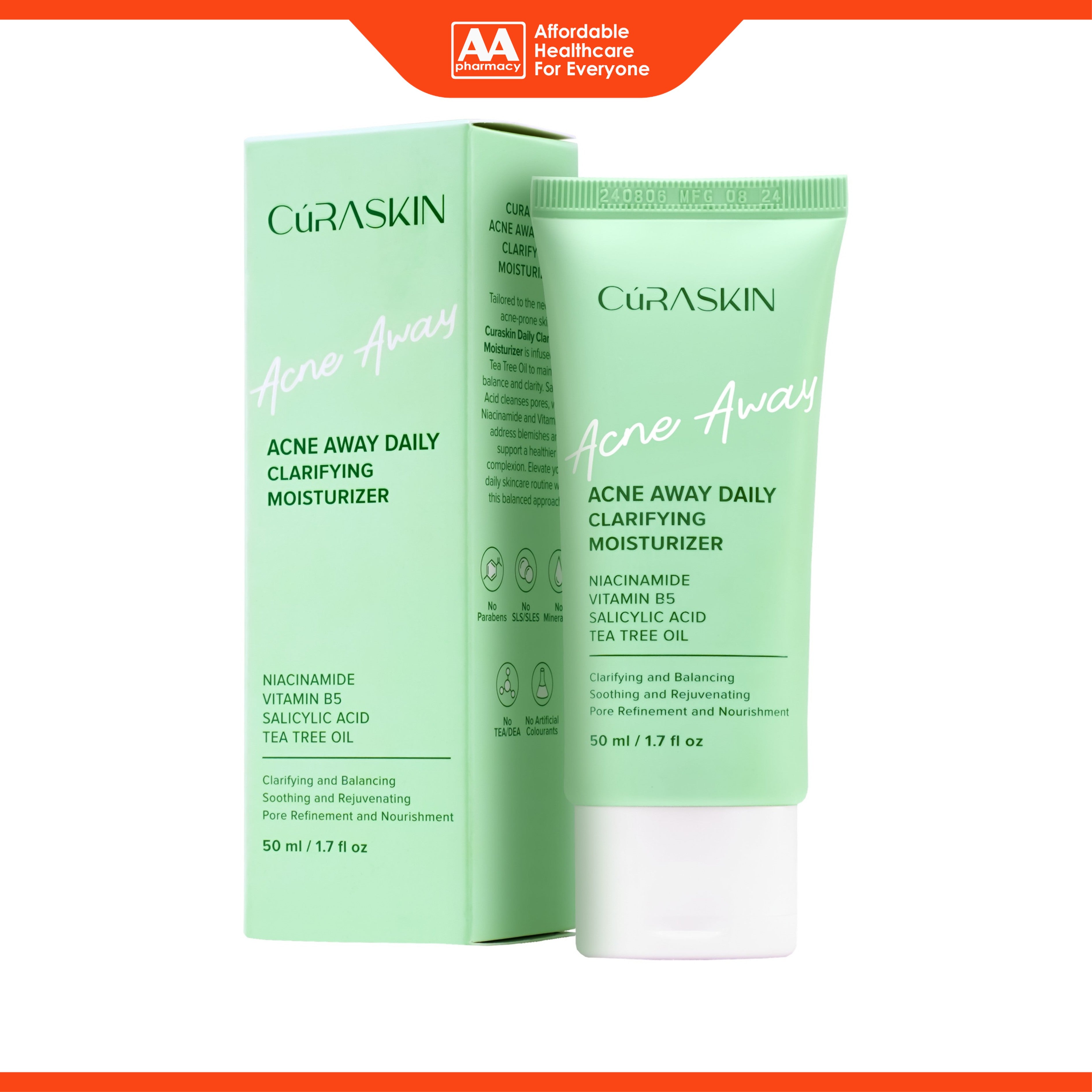 Curaskin Acne Away Daily Clarifying Moisturizer 50mL