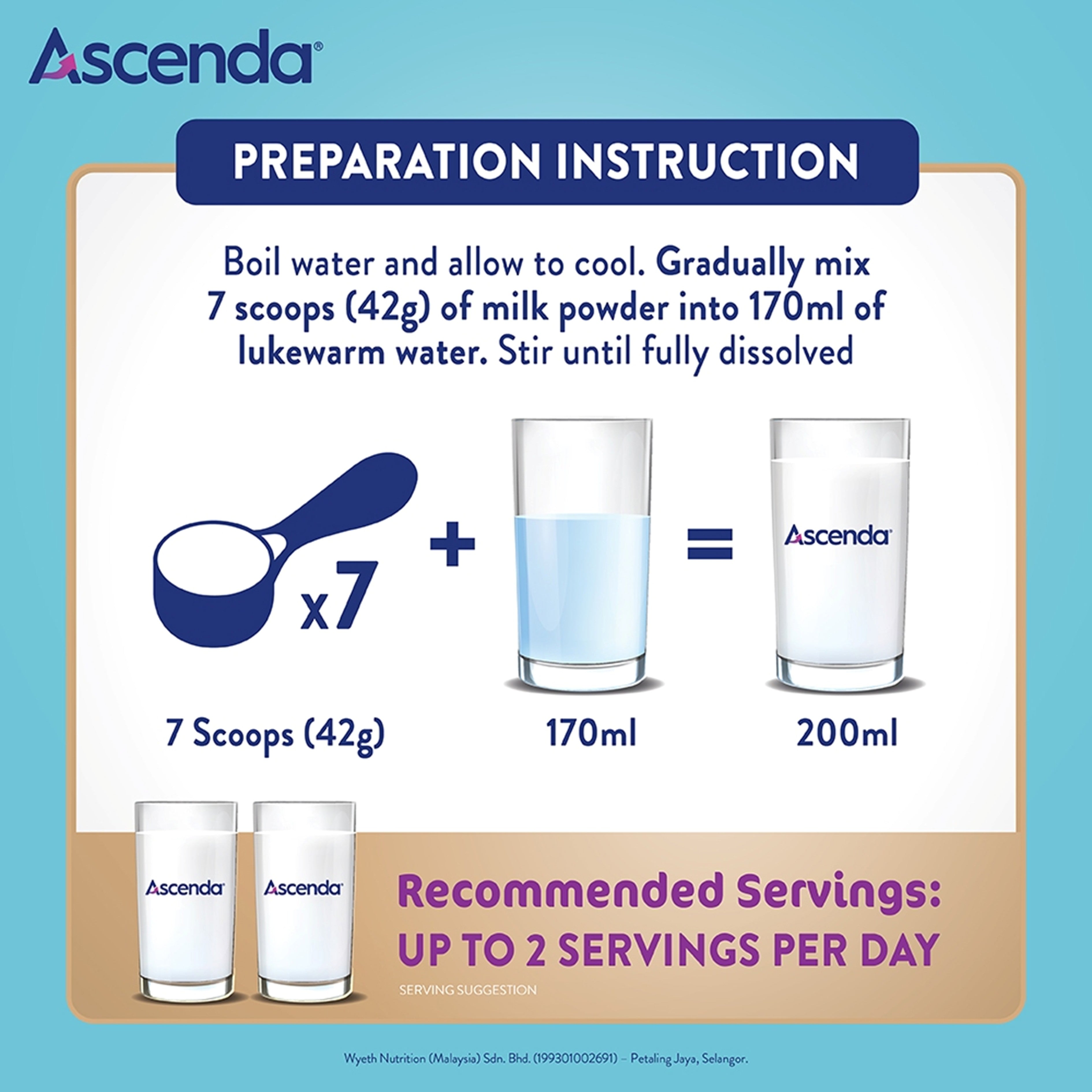 S-26 Ascenda Catch-Up Growth Milk Formula 600g (For Children 1-10 Years)
