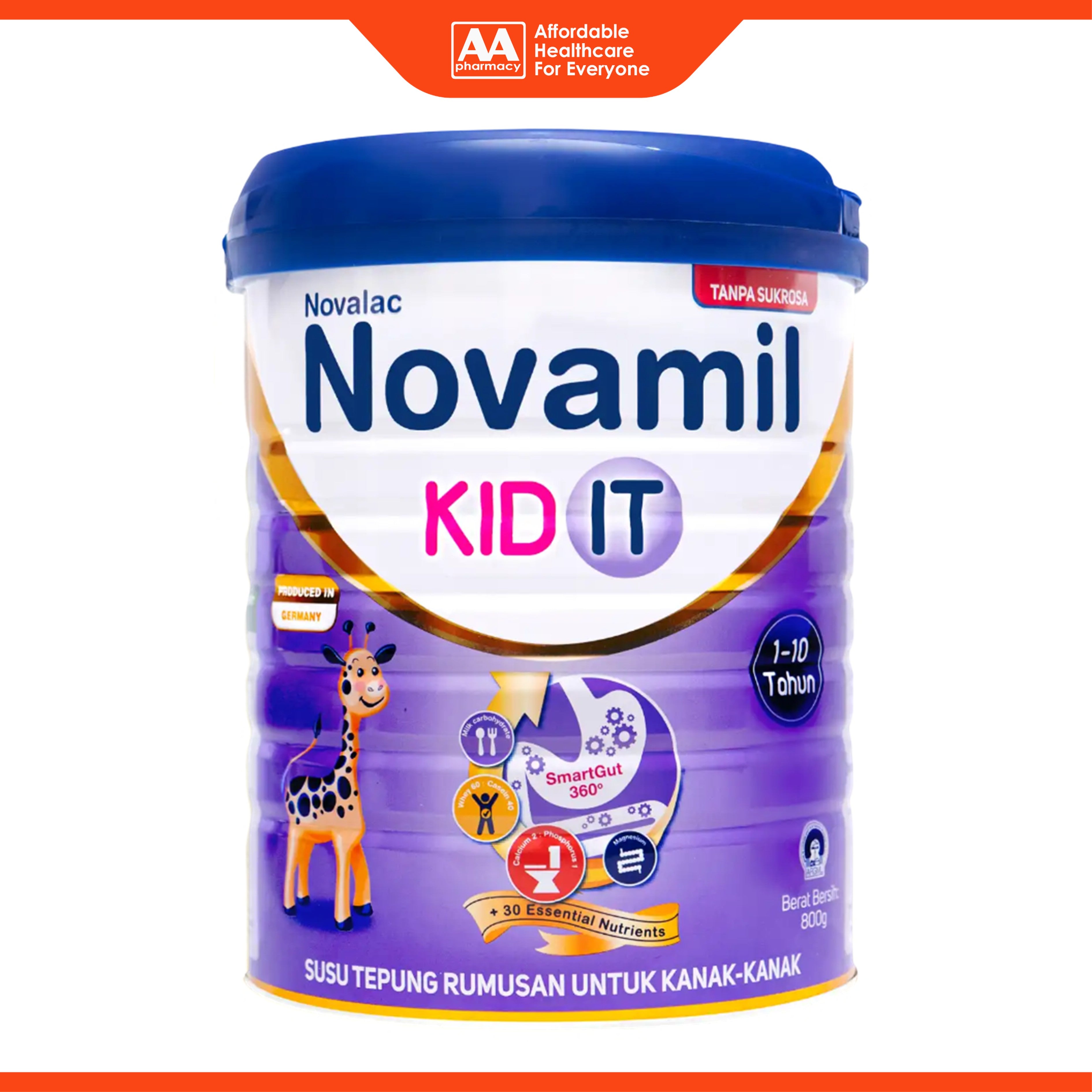 Novalac Novamil Kid IT Growing Up Formula For Children 1-10 Years (800g)